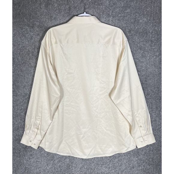 Alimens & Gentle Flex Luxury Style Button Up Dress Shirt Mens Size 2XL Pocket - Picture 2 of 8